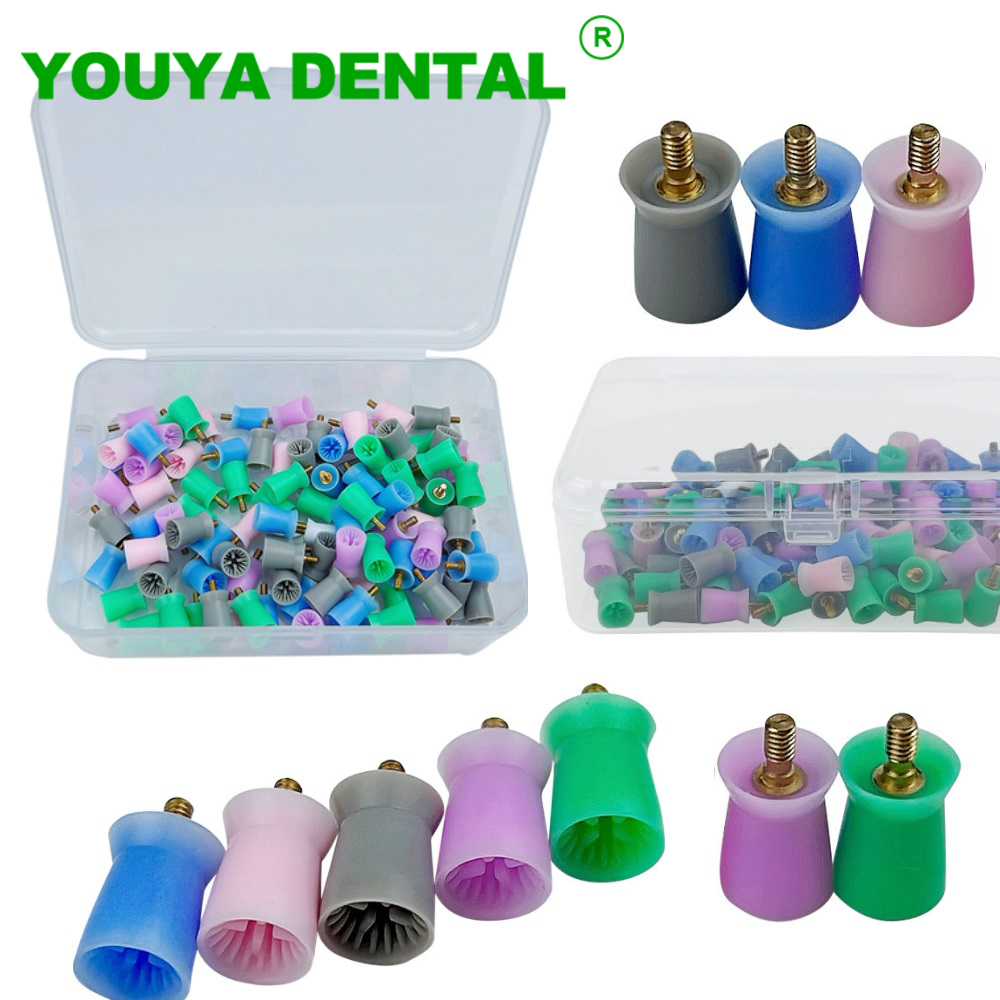 Teeth Whitening Professional - 100pcs/Box Dental Prophy Cup Screw-In/Latch Type
