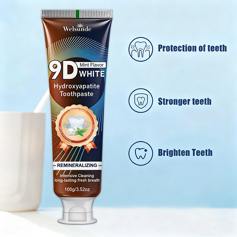 9D WHITE Mint Flavor Hydroxyap - огляд і ціна Hydroxyapatite Toothpaste