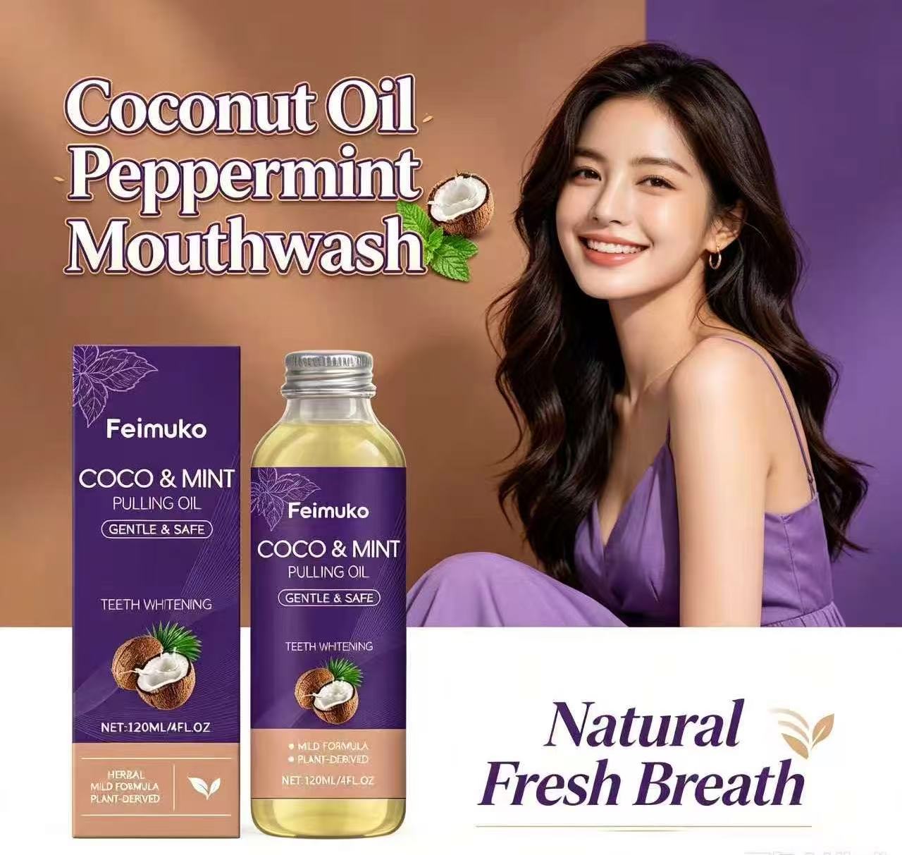 Coconut Oil Peppermint Pulling - огляд і ціна Teeth Whitening With Coconut Oil