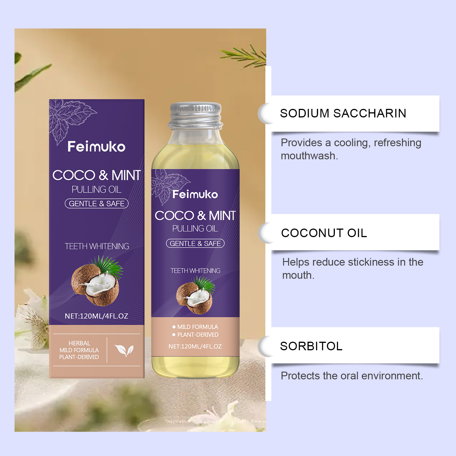 Coconut Oil Peppermint Pulling - огляд і ціна Teeth Whitening With Coconut Oil