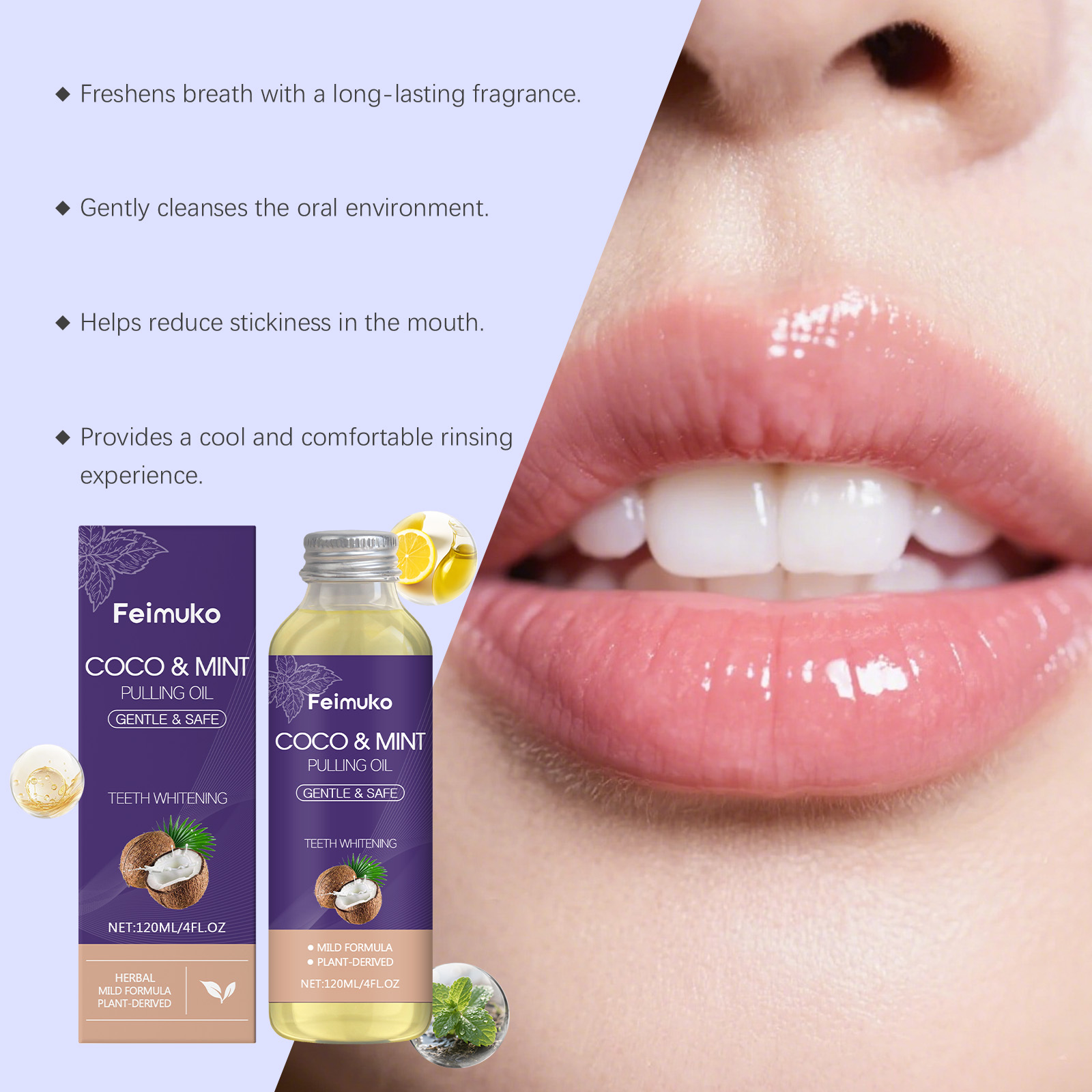 Coconut Oil Peppermint Pulling - огляд і ціна Teeth Whitening With Coconut Oil