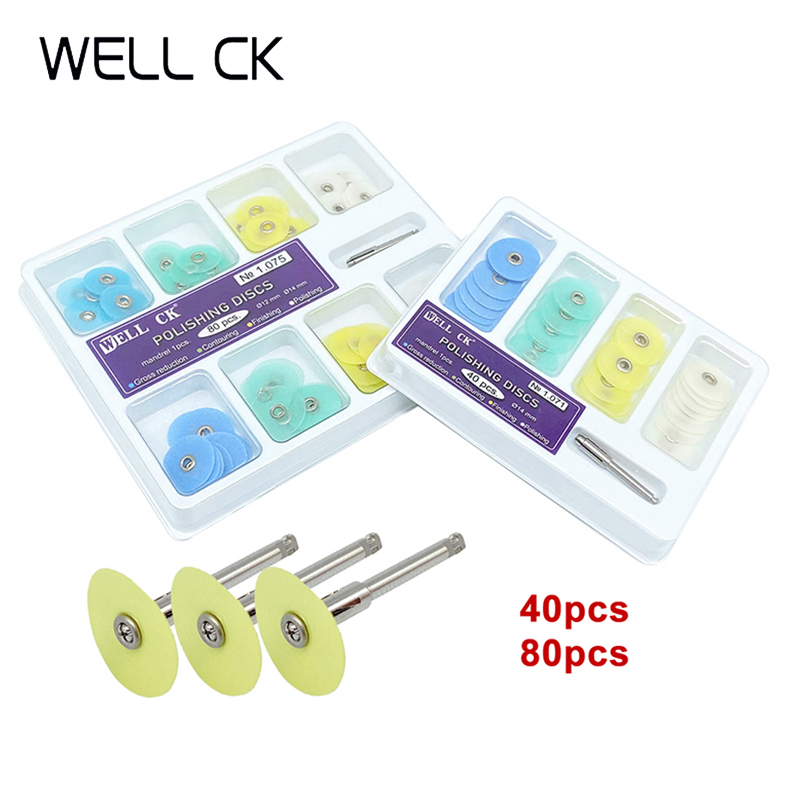 WELL CK 40/80Pcs Dental Polish - огляд і ціна Teeth Whitening Professional