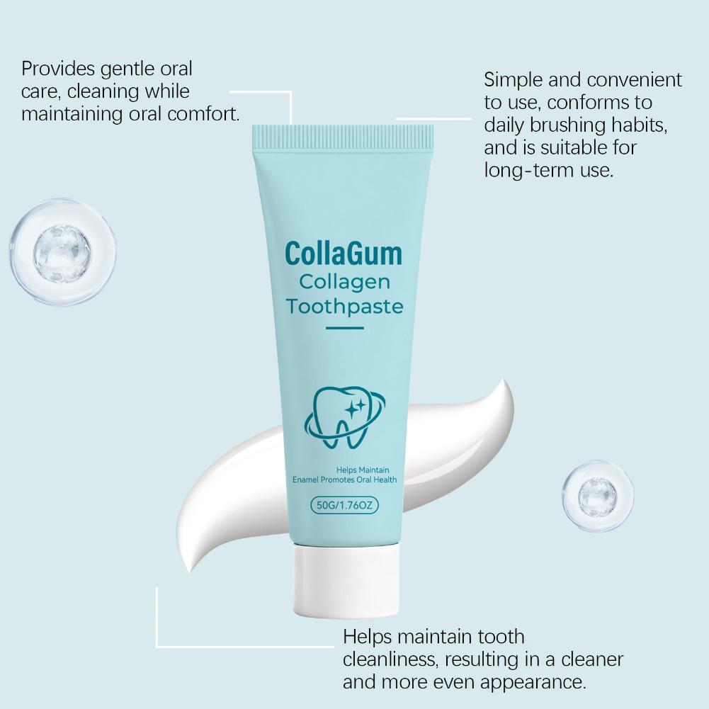 50g CollaGum Collagen Toothpas - огляд і ціна Teeth Whitening Promotion
