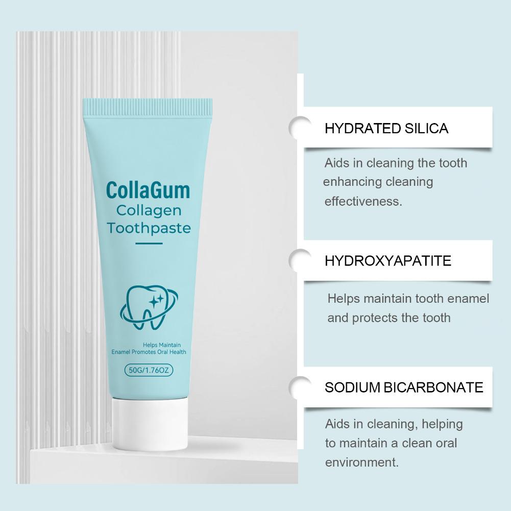 50g CollaGum Collagen Toothpas - огляд і ціна Teeth Whitening Promotion