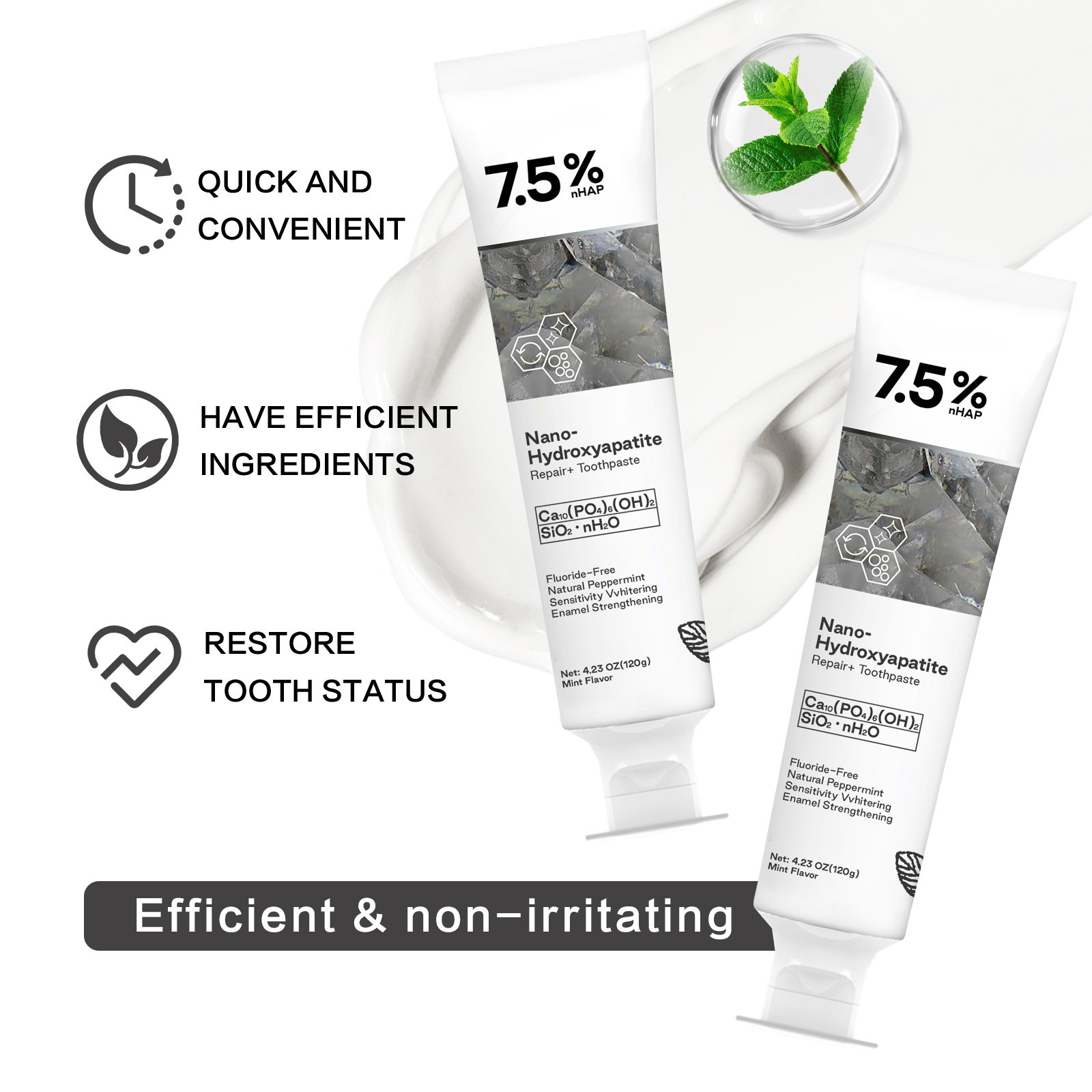 Nano Hydroxyapatite Toothpaste - огляд і ціна Hydroxyapatite Toothpaste