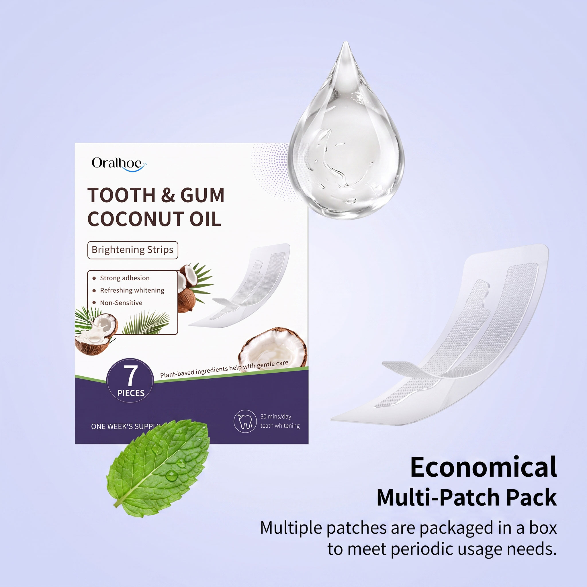 Oralhoe Coconut Oil Teeth Brig - огляд і ціна Teeth Whitening With Coconut Oil