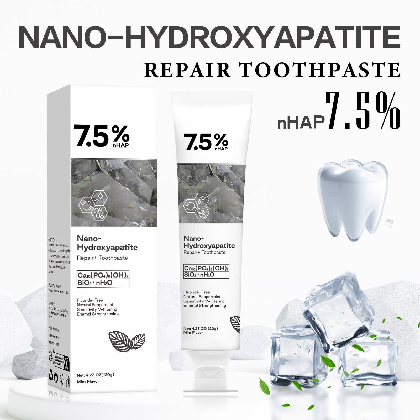 Nano Hydroxyapatite Toothpaste - огляд і ціна Hydroxyapatite Toothpaste