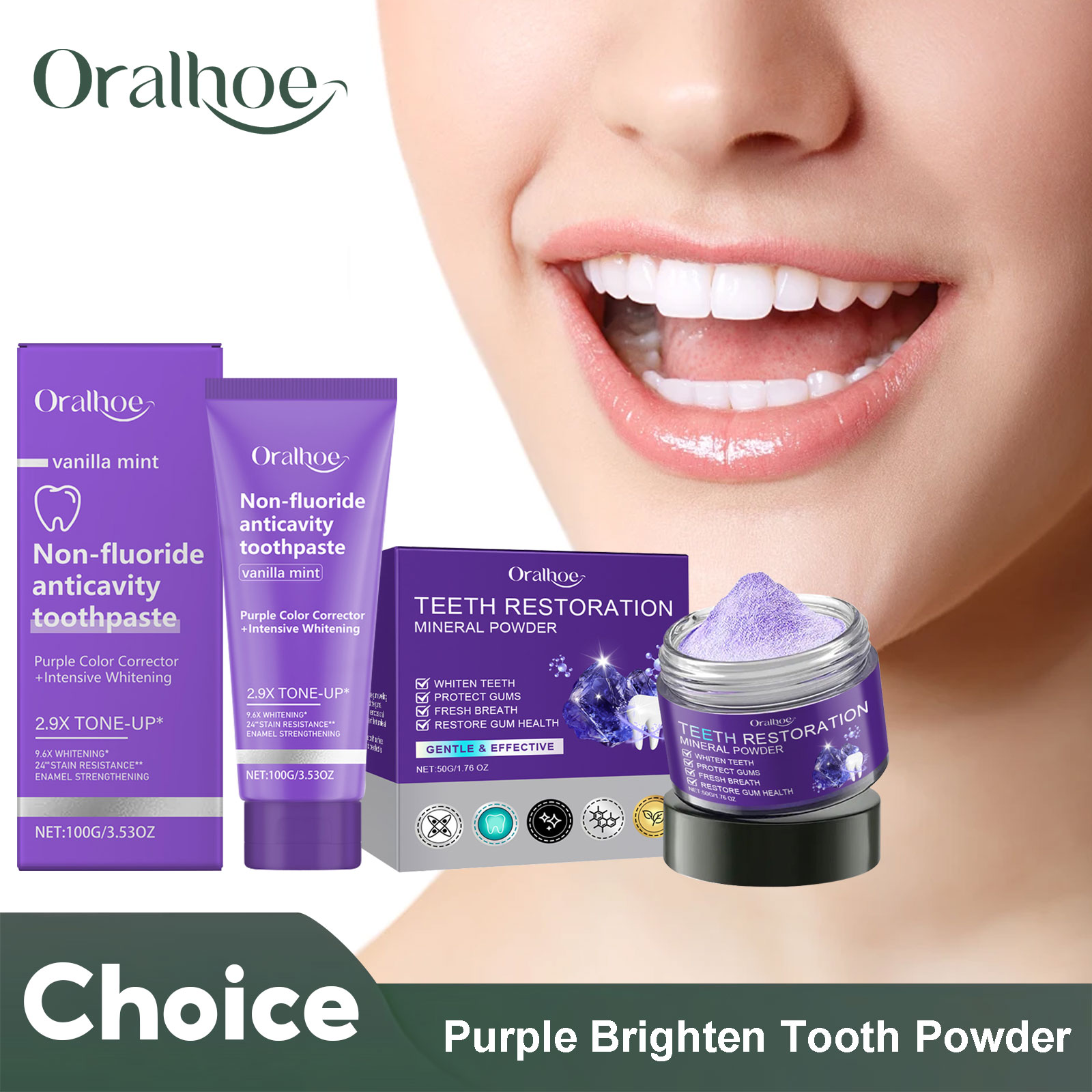 Teeth Restoration Mineral Powd - огляд і ціна Teeth Paint Whitening
