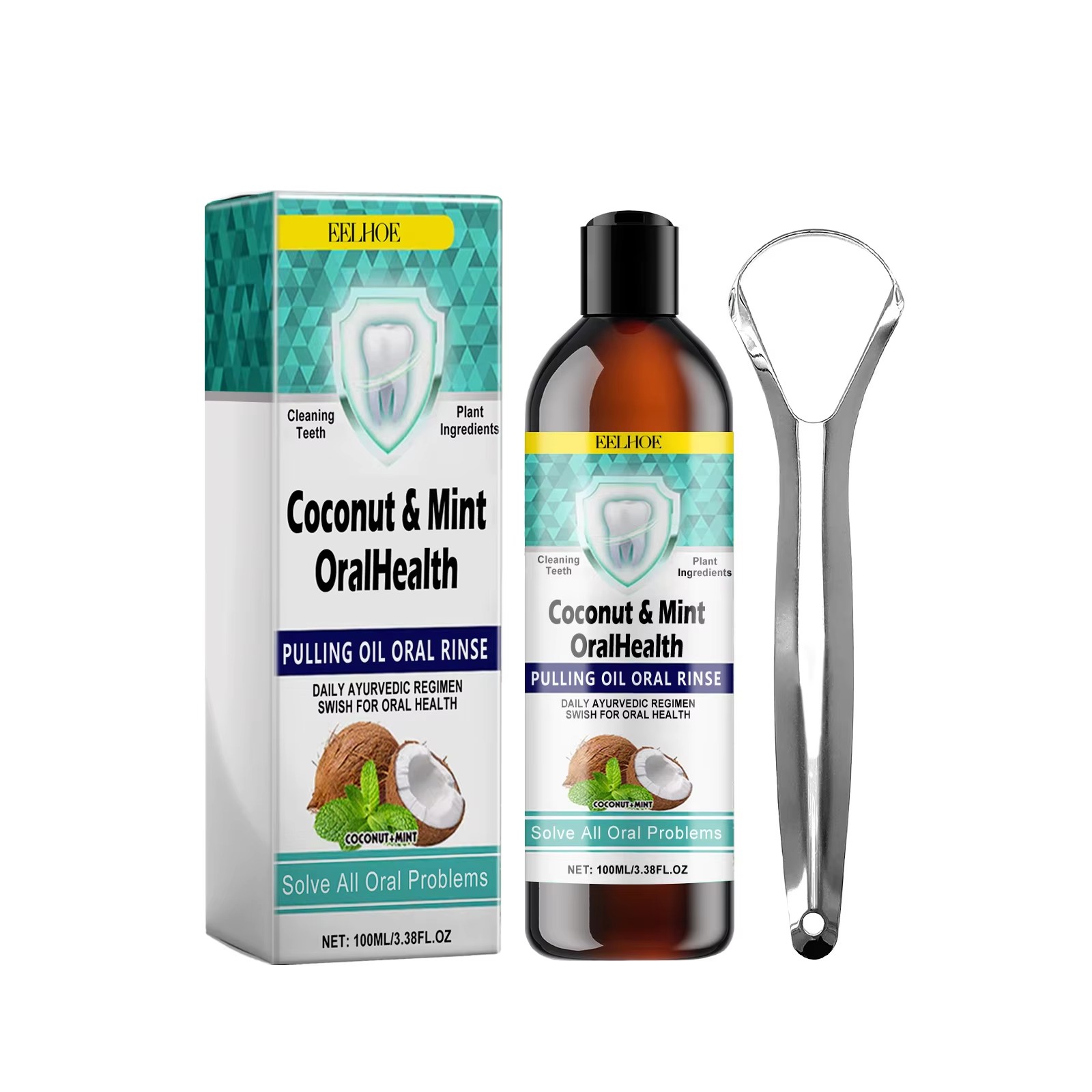 EELHOE Mint Coconut Oil Pullin - огляд і ціна Teeth Whitening With Coconut Oil
