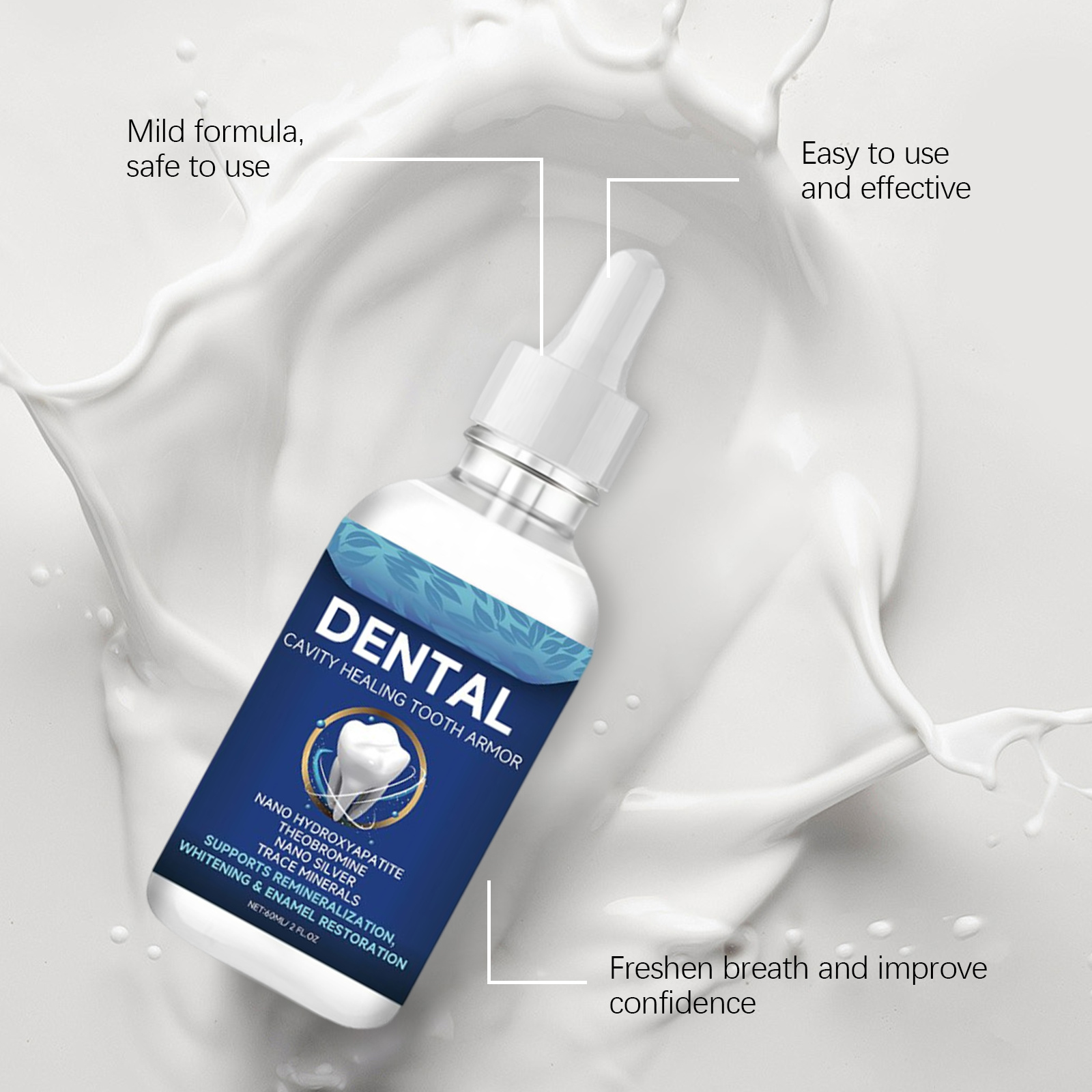 60ml Nano Hydroxyapatite Tooth - огляд і ціна Hydroxyapatite Toothpaste