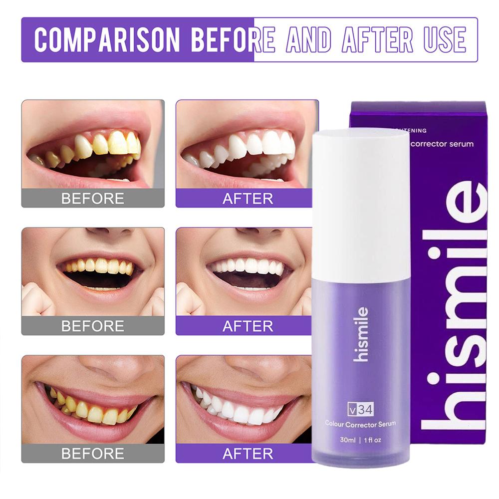 Hismile Purple Toothpaste Teet - огляд і ціна Teeth Paint Whitening
