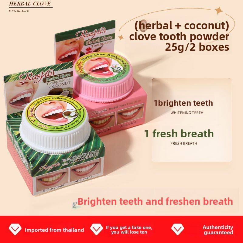 Thai Clove/coconut Tooth Powde - огляд і ціна Teeth Paint Whitening